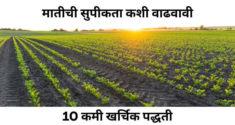 मातीची सुपीकता कशी वाढवावी